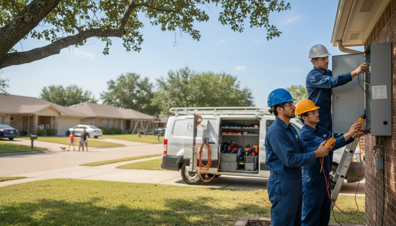 Certified electrician providing emergency electrical services in Violet Hill, AR